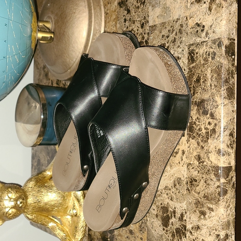 Boutique by Corkys Winnie Black Wedge